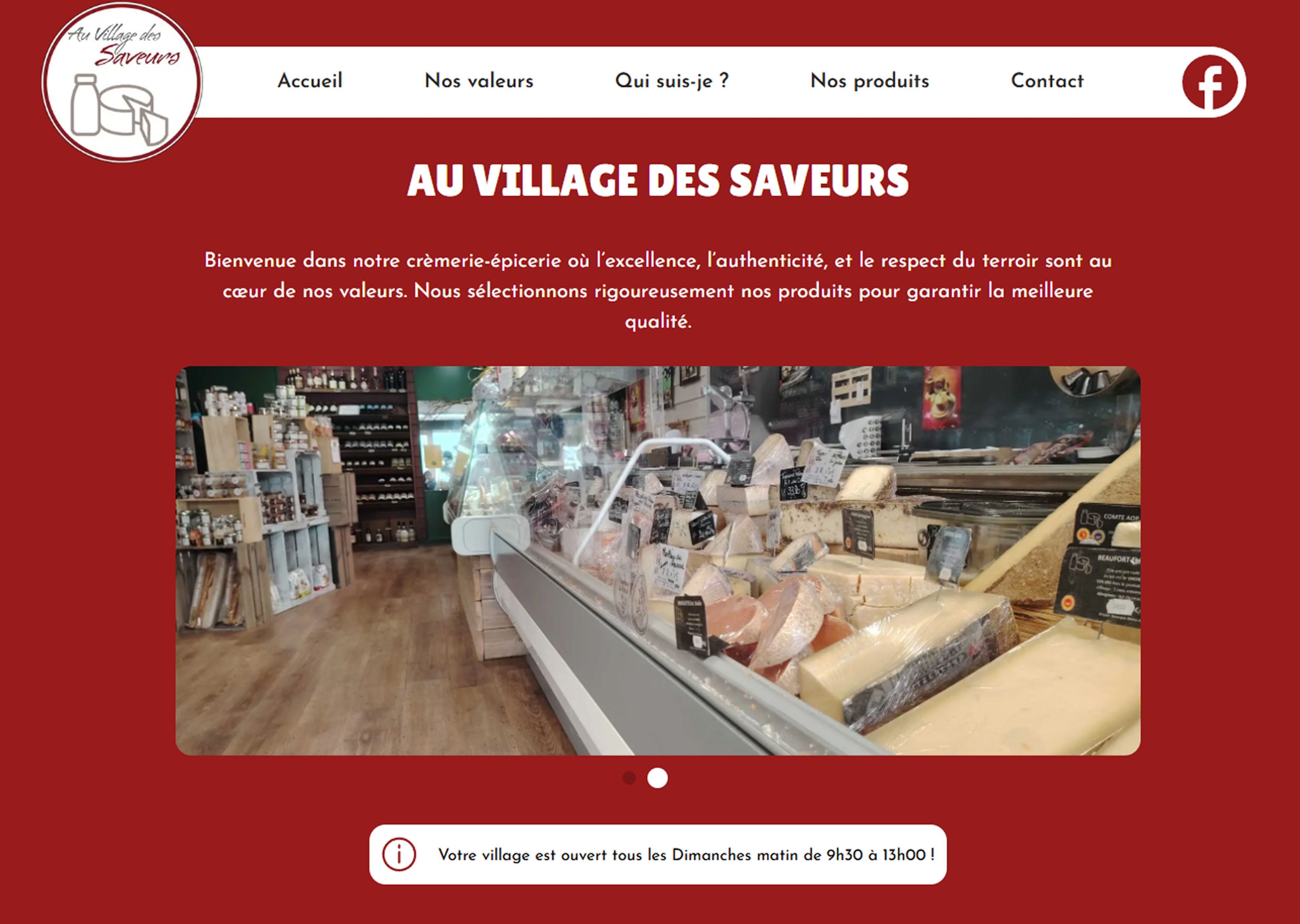 Site Au Village des Saveurs