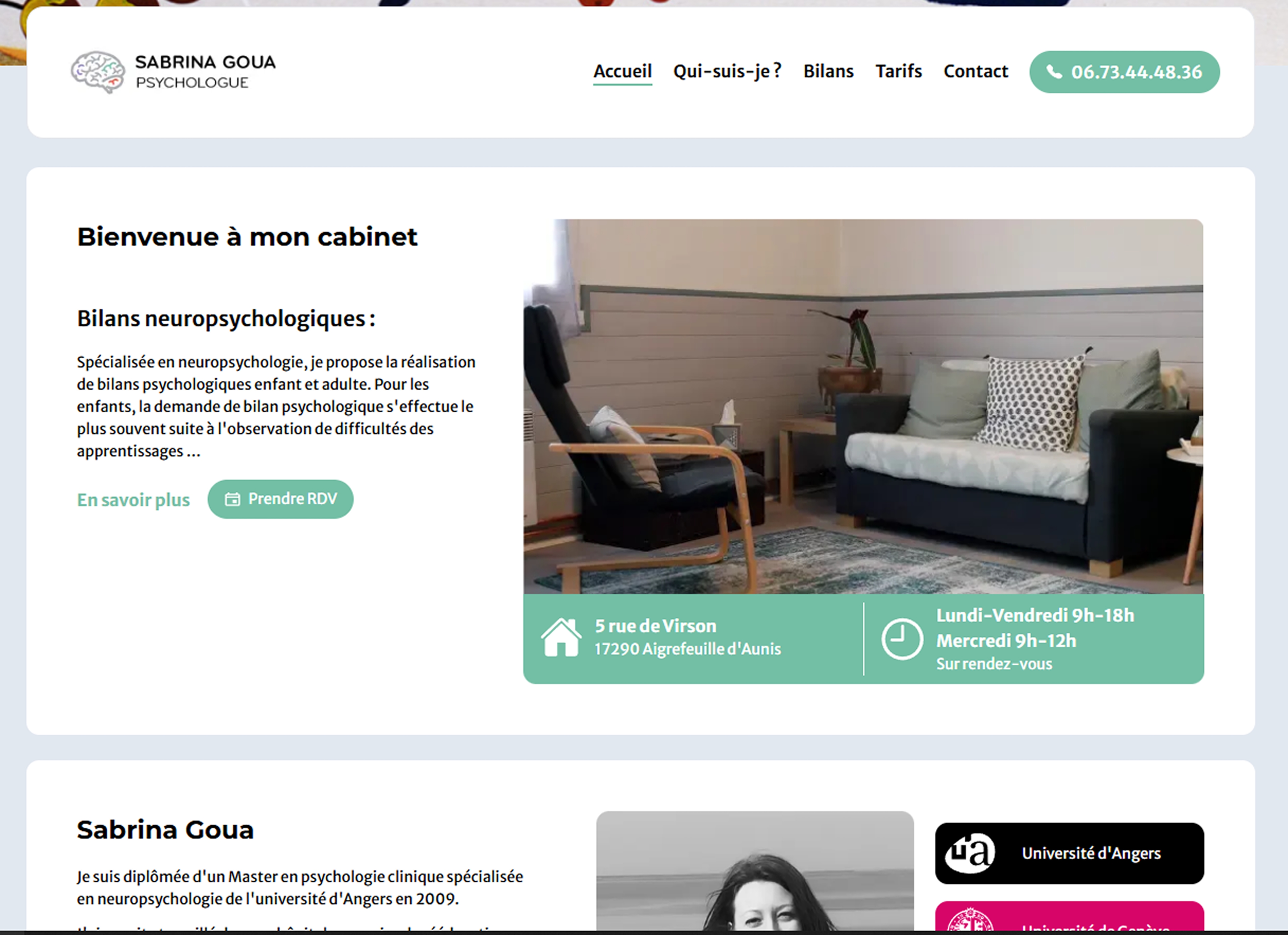 Site de Sabrina Goua